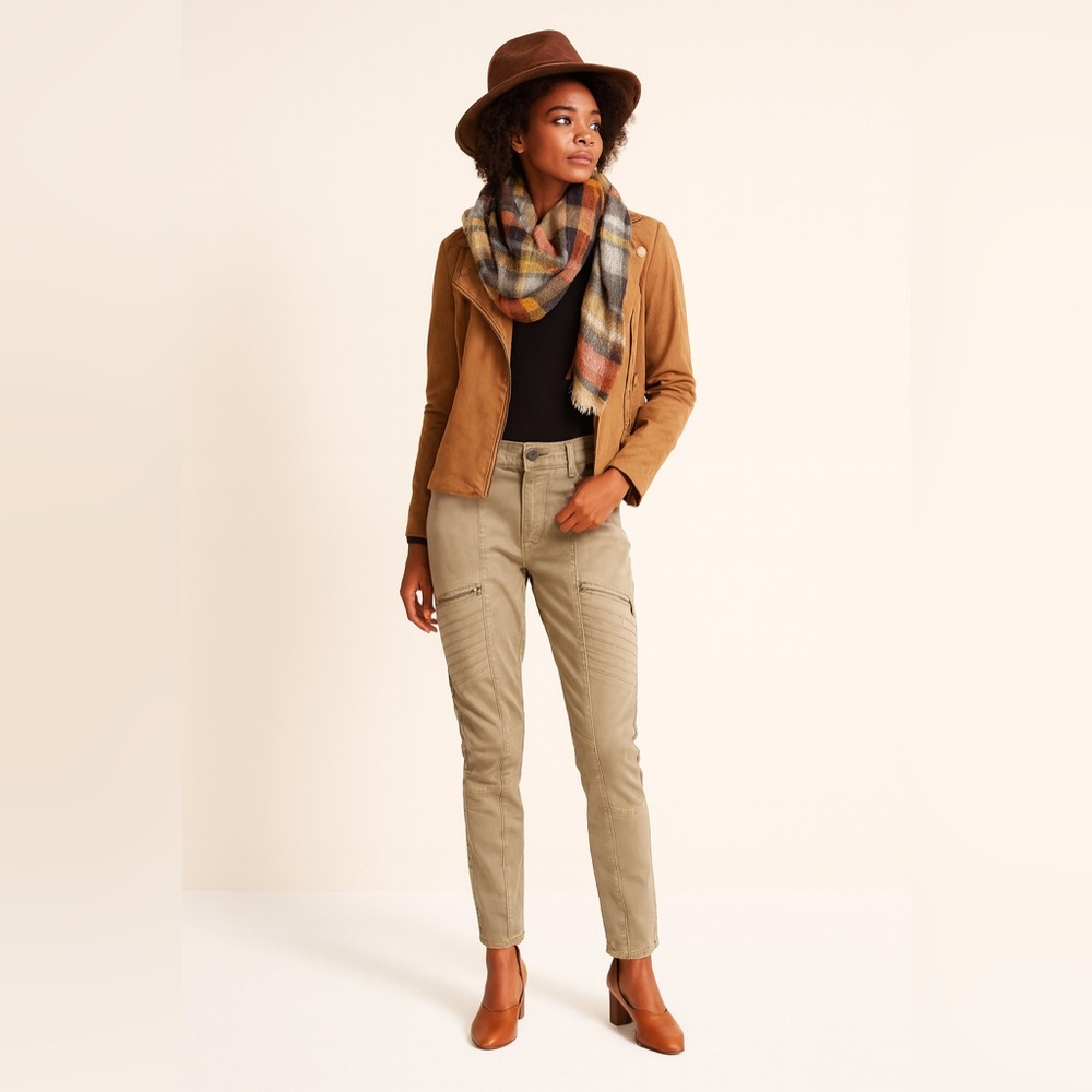 White House Black Market Skinny Jeans in Khaki